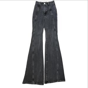 Free people we the free Florence flare jeans black retro bell bottoms boho